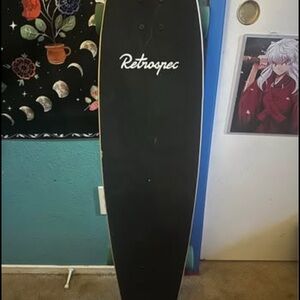 Retrospec Black Longboard Skateboard